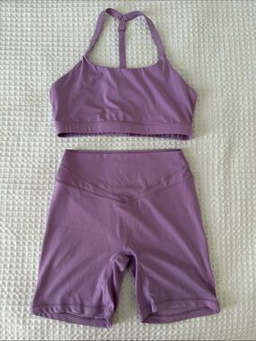 Paragon Fitwear Lavender Purple Women’s High-Waist Bike Shorts